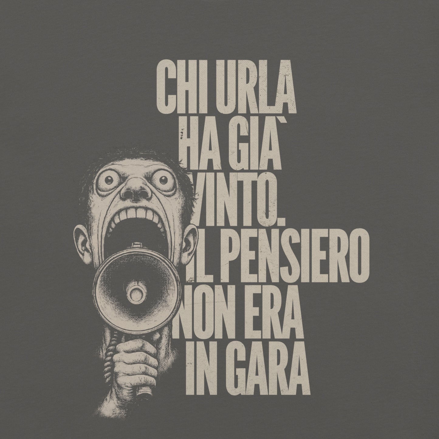 Chi urla ha già vinto – T-shirt Premium Unisex